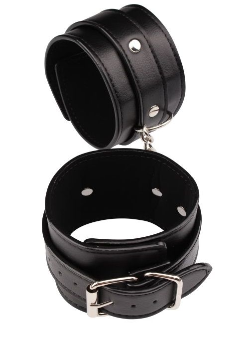 Черные оковы Classic Ankle Cuffs - Chisa - купить с доставкой в Домодедово