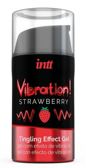 Жидкий интимный гель с эффектом вибрации Vibration! Strawberry - 15 мл. - INTT - купить с доставкой в Домодедово
