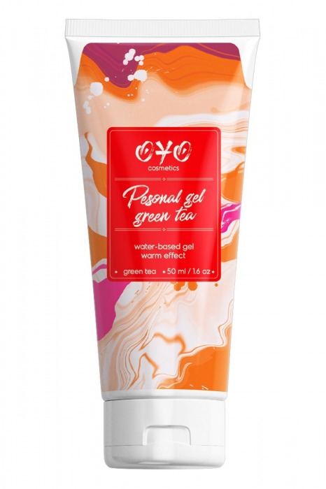 Интимная смазка на водной основе с согревающим эффектом OYO Personal Gel Green Tea - 50 мл. - OYO - купить с доставкой в Домодедово