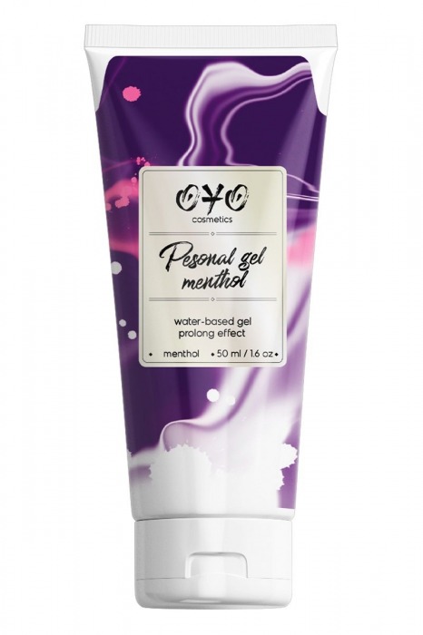 Интимная смазка на водной основе с пролонгирующим эффектом OYO Personal Gel Menthol - 50 мл. - OYO - купить с доставкой в Домодедово