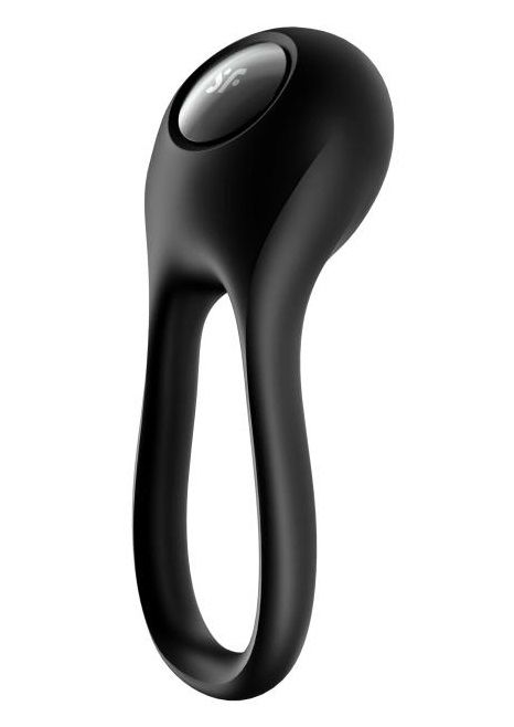 Черное эрекционное виброкольцо Majestic Duo - Satisfyer - в Домодедово купить с доставкой
