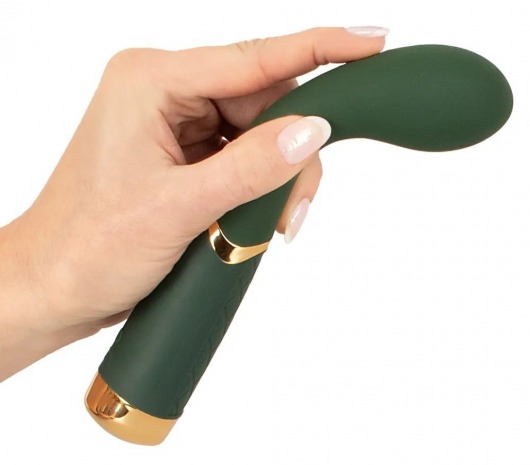 Зеленый стимулятор точки G Luxurious G-Spot Massager - 19,5 см. - Orion