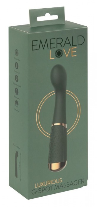 Зеленый стимулятор точки G Luxurious G-Spot Massager - 19,5 см. - Orion