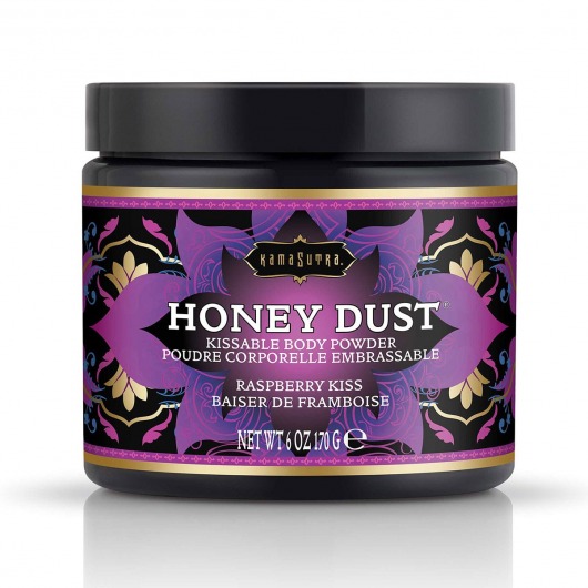 Пудра для тела Honey Dust Body Powder с ароматом малины - 170 гр. - Kama Sutra - купить с доставкой в Домодедово