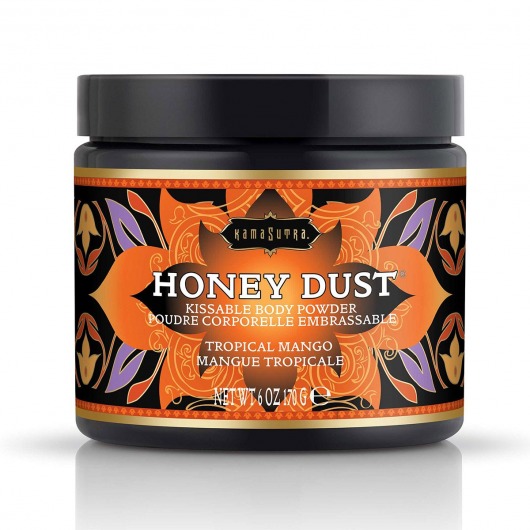 Пудра для тела Honey Dust Body Powder с ароматом манго - 170 гр. - Kama Sutra - купить с доставкой в Домодедово