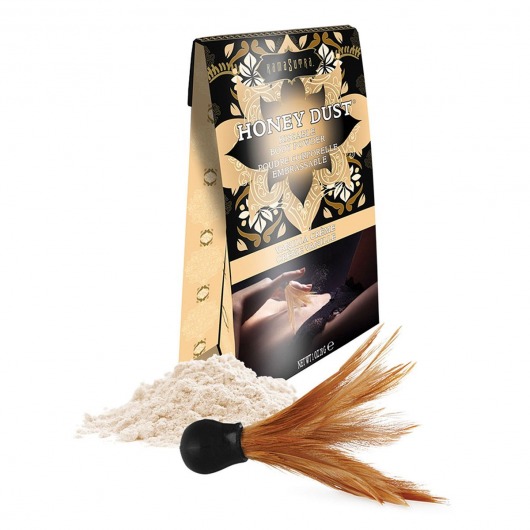 Пудра для тела Honey Dust Body Powder с ароматом ванили - 28 гр. - Kama Sutra - купить с доставкой в Домодедово