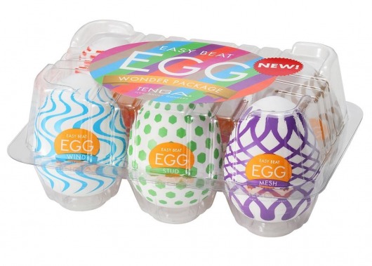 Набор из 6 мастурбаторов Tenga EGG IV с различным рельефом - Tenga - в Домодедово купить с доставкой