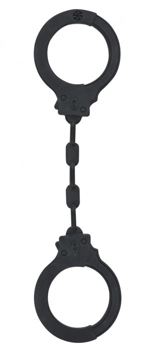 Черные силиконовые наручники Suppression - Lola Games - купить с доставкой в Домодедово