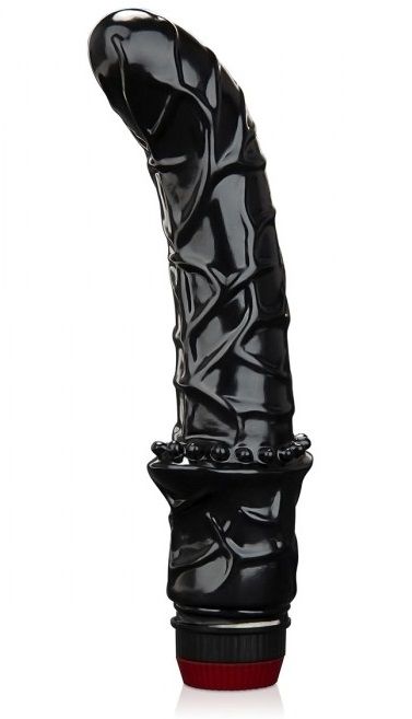 Черный вибромассажер простаты 6  Premium Prostate Massager - BlueLine - в Домодедово купить с доставкой