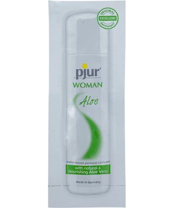 Лубрикант на водной основе pjur WOMAN Aloe - 2 мл. - Pjur - купить с доставкой в Домодедово