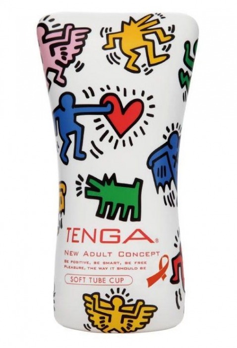 Мастурбатор-туба Keith Haring Soft Tube CUP - Tenga - в Домодедово купить с доставкой