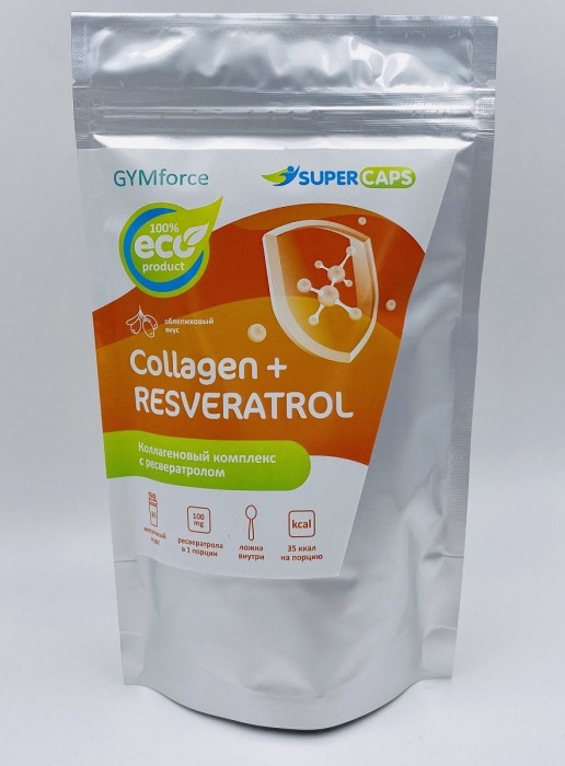 Натуральный коллаген с ресвератролом GYMforce Collagen+ - 150 гр. - SuperCaps - купить с доставкой в Домодедово