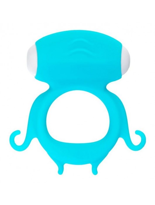 Голубое виброкольцо на пенис Sair - A-toys - в Домодедово купить с доставкой