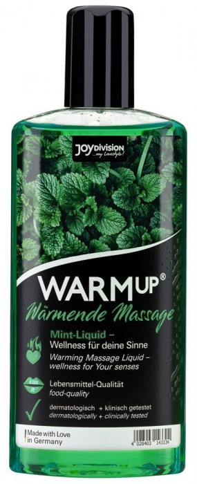 Массажное масло WARMup Mint с ароматом мяты - 150 мл. - Joy Division - купить с доставкой в Домодедово