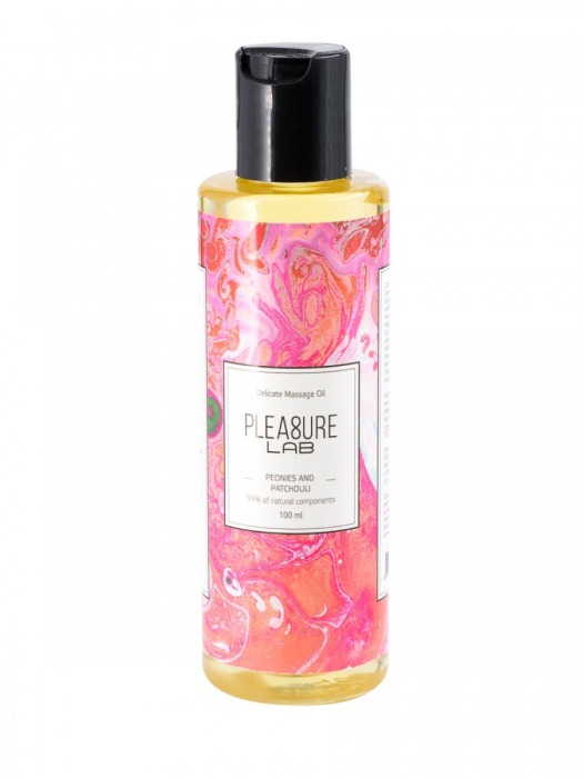 Массажное масло Pleasure Lab Delicate с ароматом пиона и пачули - 100 мл. - Pleasure Lab - купить с доставкой в Домодедово