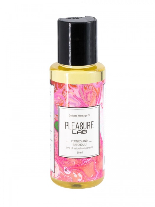 Массажное масло Pleasure Lab Delicate с ароматом пиона и пачули - 50 мл. - Pleasure Lab - купить с доставкой в Домодедово