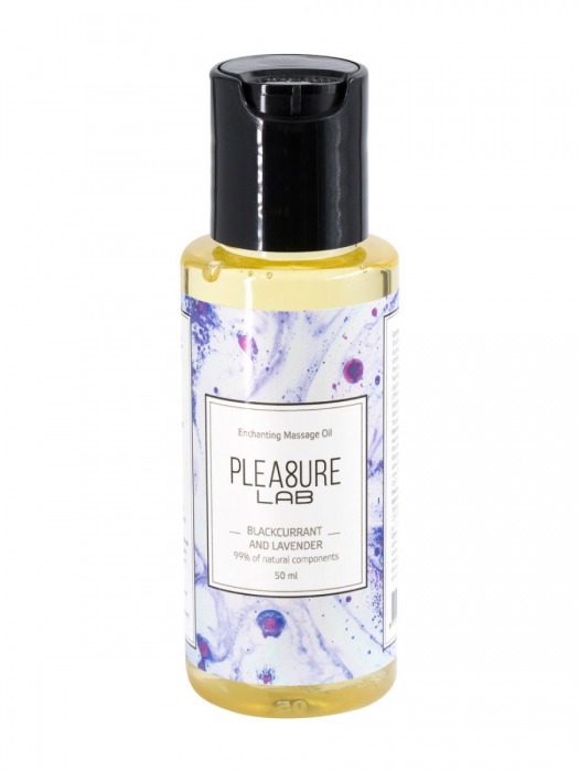 Массажное масло Pleasure Lab Enchanting с ароматом черной смородины и лаванды - 50 мл. - Pleasure Lab - купить с доставкой в Домодедово