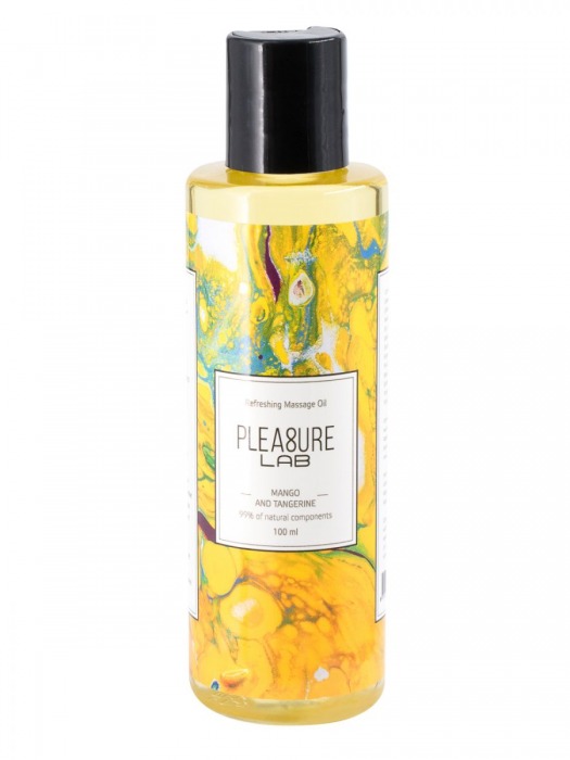 Массажное масло Pleasure Lab Refreshing с ароматом манго и мандарина - 100 мл. - Pleasure Lab - купить с доставкой в Домодедово