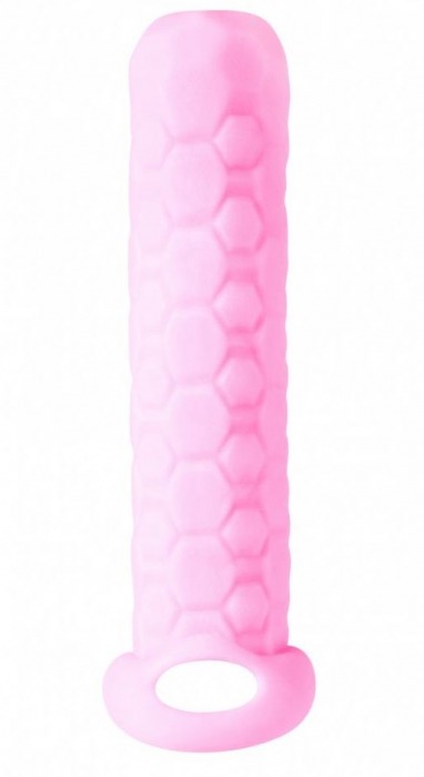 Розовый фаллоудлинитель Homme Long - 13,5 см. - Lola Games - в Домодедово купить с доставкой