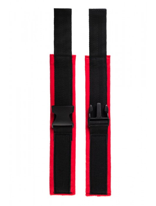 Красно-черные велюровые оковы Anonymo - ToyFa - купить с доставкой в Домодедово