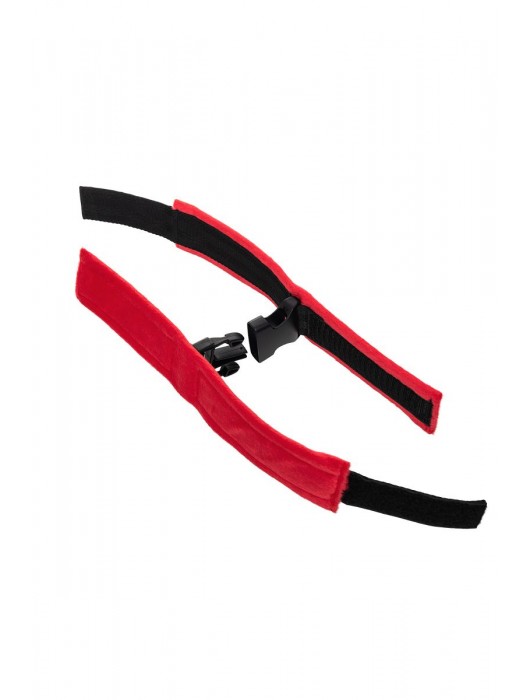 Красно-черные велюровые оковы Anonymo - ToyFa - купить с доставкой в Домодедово