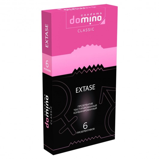 Презервативы с точками и рёбрышками DOMINO Classic Extase - 6 шт. - Domino - купить с доставкой в Домодедово