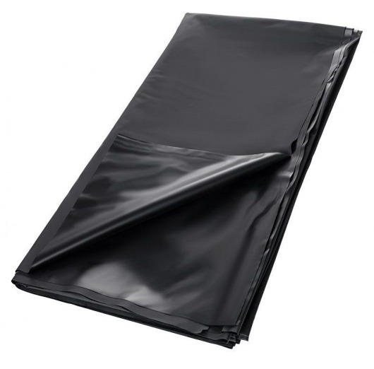 Черная простыня для секса из ПВХ - 220 х 200 см. - ToyFa - купить с доставкой в Домодедово