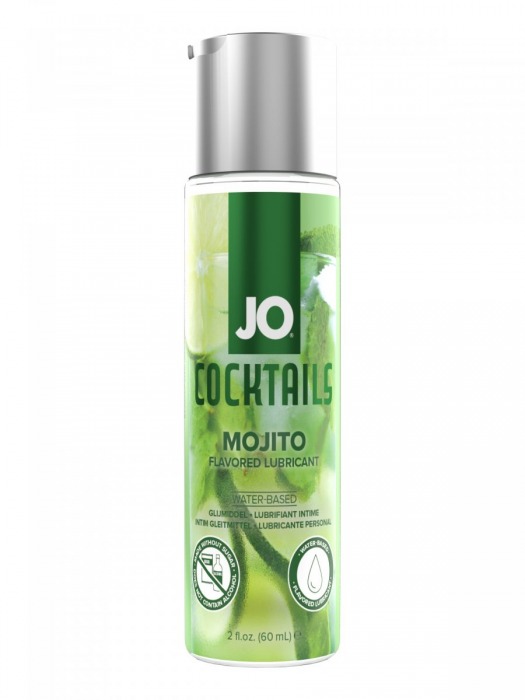 Вкусовой лубрикант на водной основе JO Cocktails Mojito - 60 мл. - System JO - купить с доставкой в Домодедово
