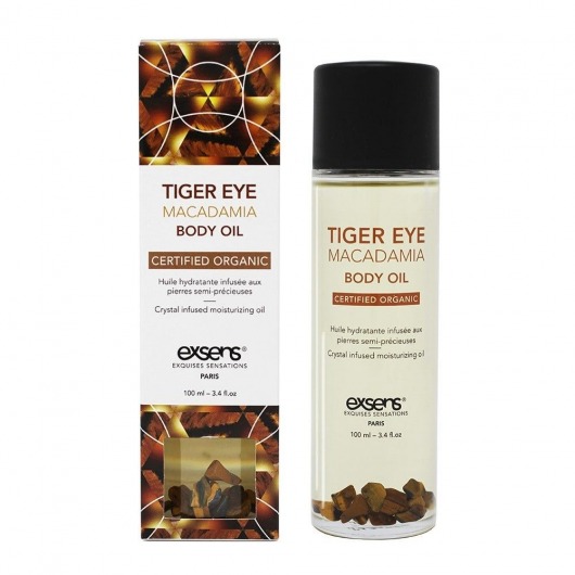 Органическое массажное масло TIGER EYE MACADAMIA - 100 мл. - Exsens - купить с доставкой в Домодедово