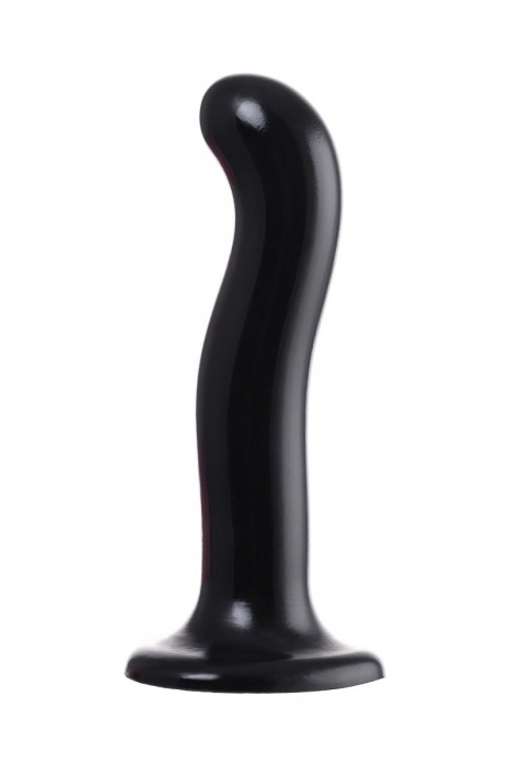 Черный стимулятор для пар P G-Spot Dildo Size L - 19 см. - Strap-on-me - в Домодедово купить с доставкой