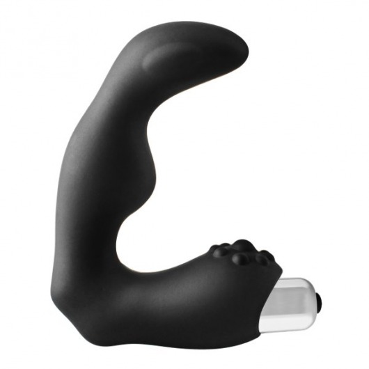 Черный вибромассажер простаты FantASStic Vibrating Prostate Massager - 11,3 см. - Dream Toys - в Домодедово купить с доставкой
