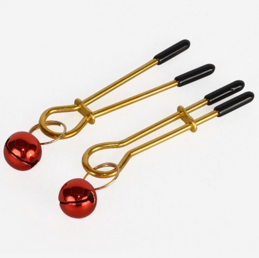 Золотистые зажимы с колокольчиками Gold - Sitabella - купить с доставкой в Домодедово