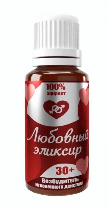 Возбудитель  Любовный эликсир 30+  - 20 мл. - Миагра - купить с доставкой в Домодедово