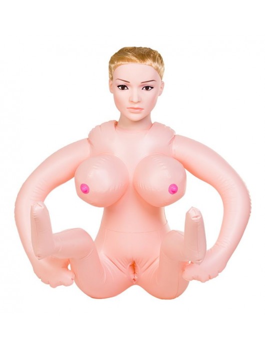 Надувная секс-кукла с реалистичной головой и поднятыми ножками - ToyFa - в Домодедово купить с доставкой