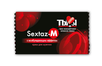 Возбуждающий крем Sextaz-M для мужчин в одноразовой упаковке - 1,5 гр. - Биоритм - купить с доставкой в Домодедово