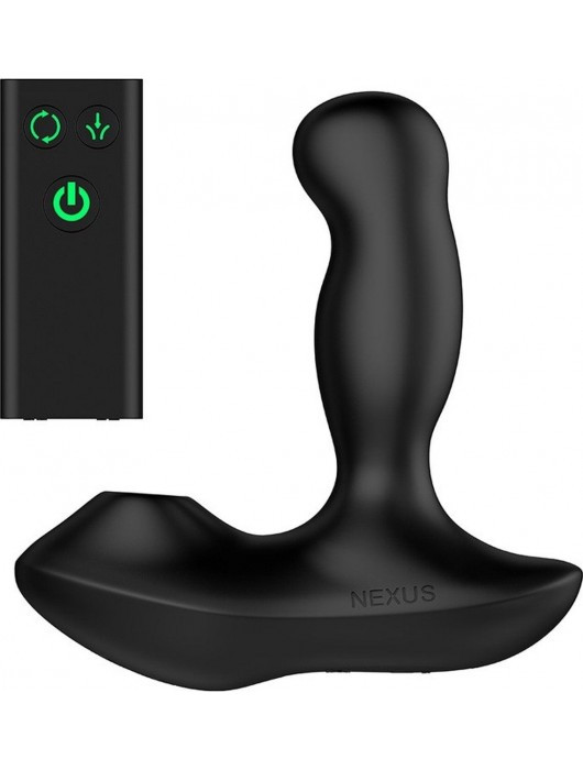 Черный вибратор-ротатор для стимуляции простаты Nexus Revo Air - Nexus Range - в Домодедово купить с доставкой