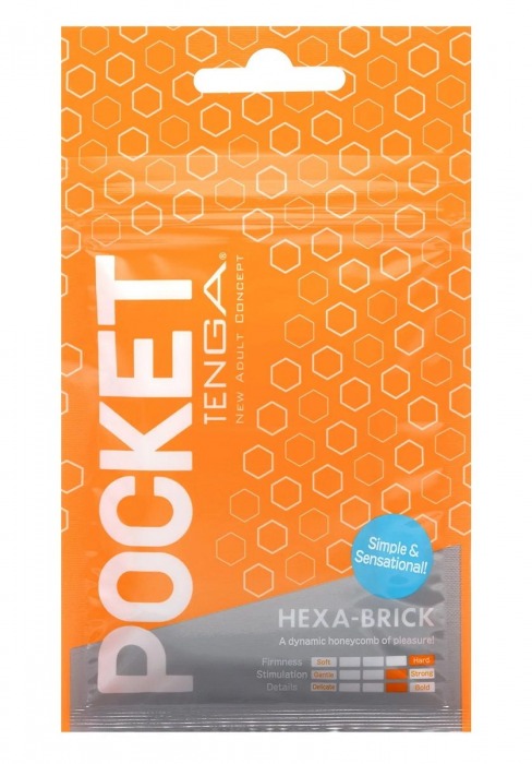 Карманный мастурбатор HEXA-BRICK - Tenga - в Домодедово купить с доставкой