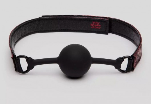 Кляп-шар на двусторонних ремешках Reversible Silicone Ball Gag - Fifty Shades of Grey - купить с доставкой в Домодедово