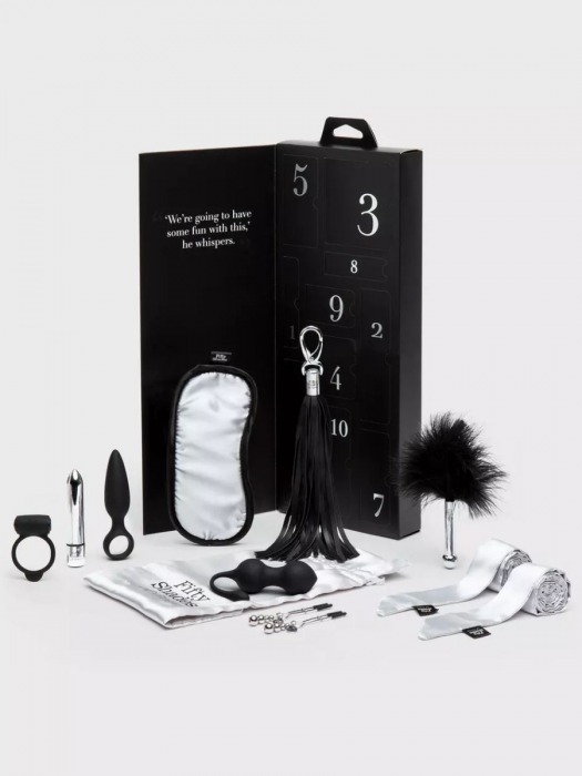 Эротический набор Pleasure Overload 10 Days of Play Gift Set - Fifty Shades of Grey - купить с доставкой в Домодедово