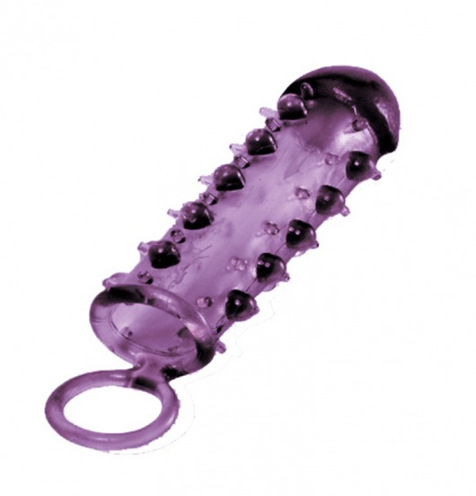 Закрытая фиолетовая насадка с пупырышками SAMURAI PENIS SLEEVE PURPLE - 14,5 см. - NMC - в Домодедово купить с доставкой
