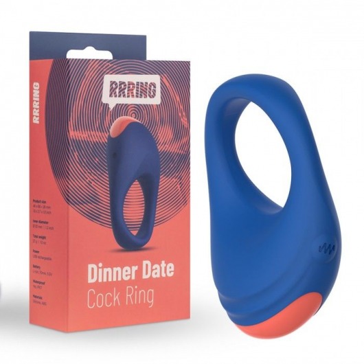 Синее эрекционное кольцо RRRING Dinner Date Cock Ring - FeelzToys - в Домодедово купить с доставкой