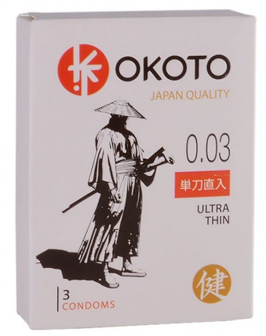 Ультратонкие презервативы OKOTO Ultra Thin - 3 шт. - Sitabella - купить с доставкой в Домодедово
