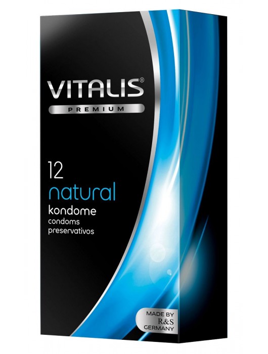 Классические презервативы VITALIS PREMIUM natural - 12 шт. - Vitalis - купить с доставкой в Домодедово