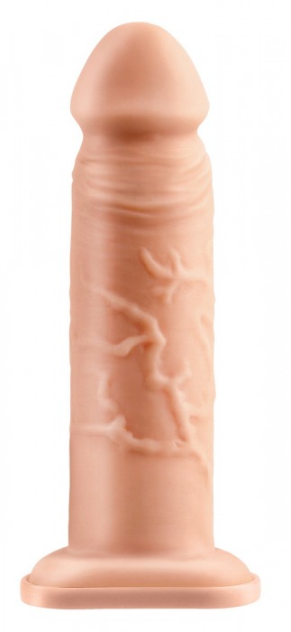Телесный реалистичный фаллоимитатор с полостью Silicone Hollow Extension - 20 см. - Pipedream - купить с доставкой в Домодедово