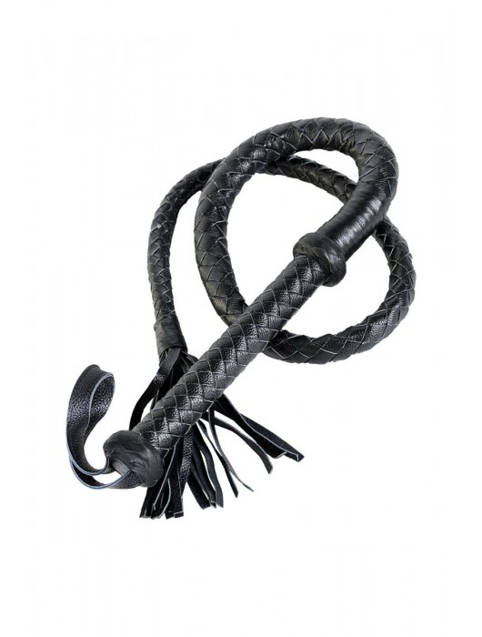 Длинный кожаный кнут с хлопушками на конце - ToyFa - купить с доставкой в Домодедово