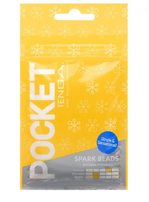 Карманный мастурбатор Spark Beads - Tenga - в Домодедово купить с доставкой
