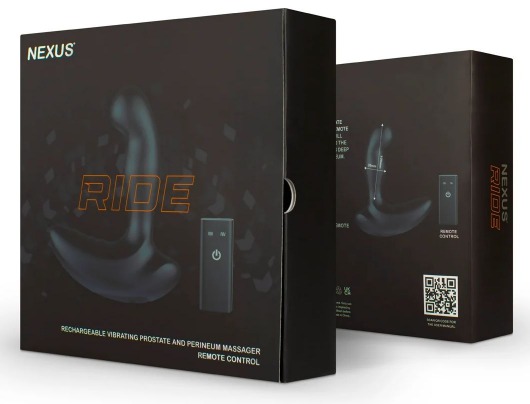 Черный вибромассажер простаты и промежности Nexus Ride - 14 см. - Nexus Range - в Домодедово купить с доставкой