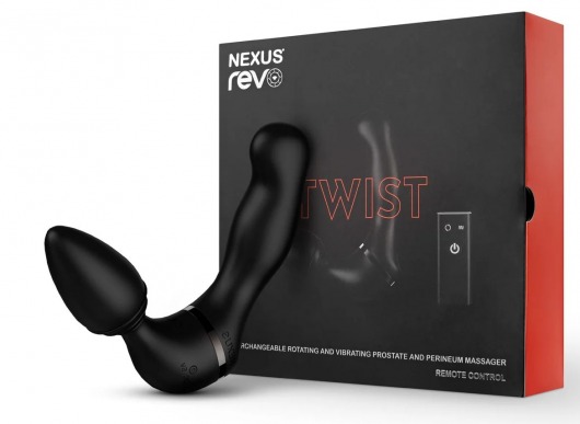 Черный гибридный вибромассажер Nexus Revo Twist - Nexus Range - в Домодедово купить с доставкой