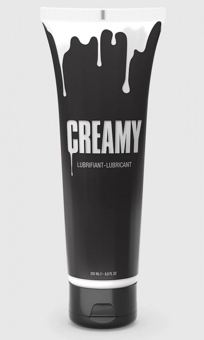 Смазка на водной основе Creamy с консистенцией спермы - 250 мл. - Strap-on-me - купить с доставкой в Домодедово
