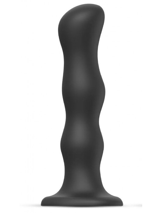 Черная насадка Strap-On-Me Dildo Geisha Balls size XL - Strap-on-me - купить с доставкой в Домодедово